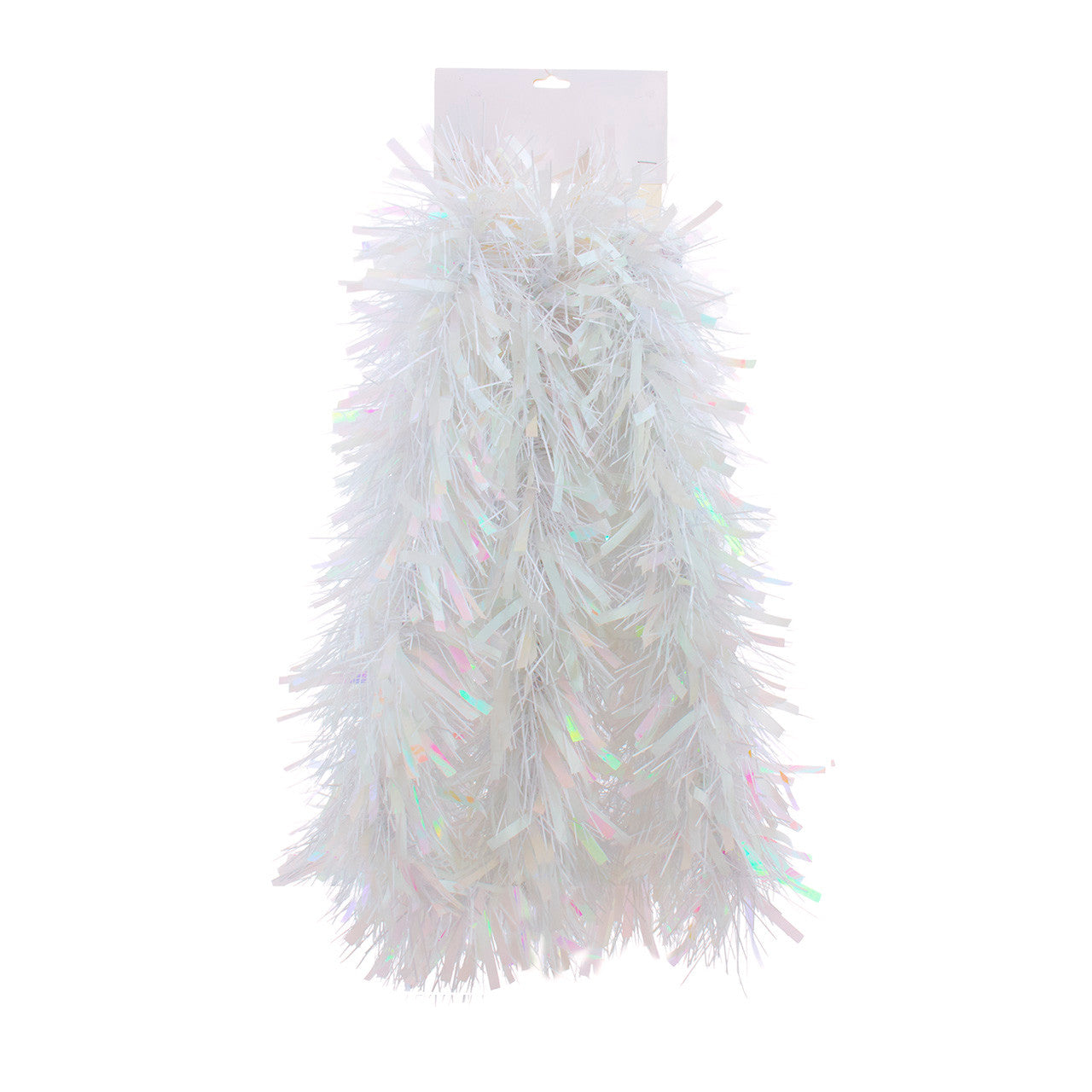 White Tinsel Garland