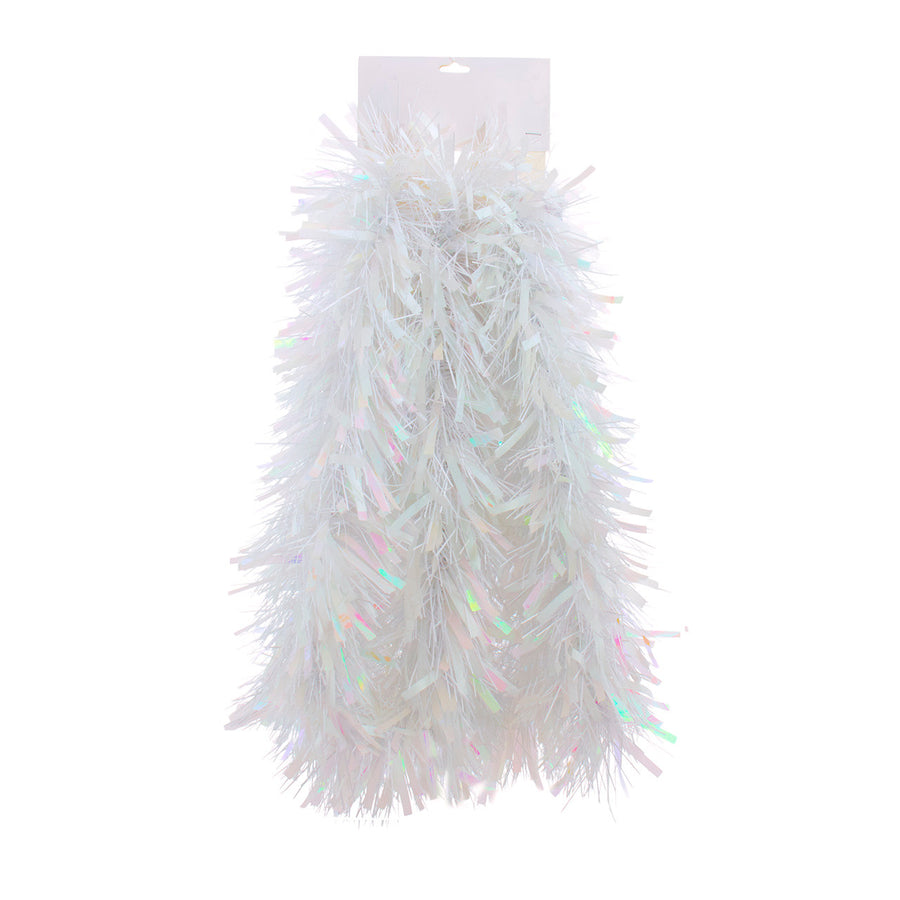 White Tinsel Garland