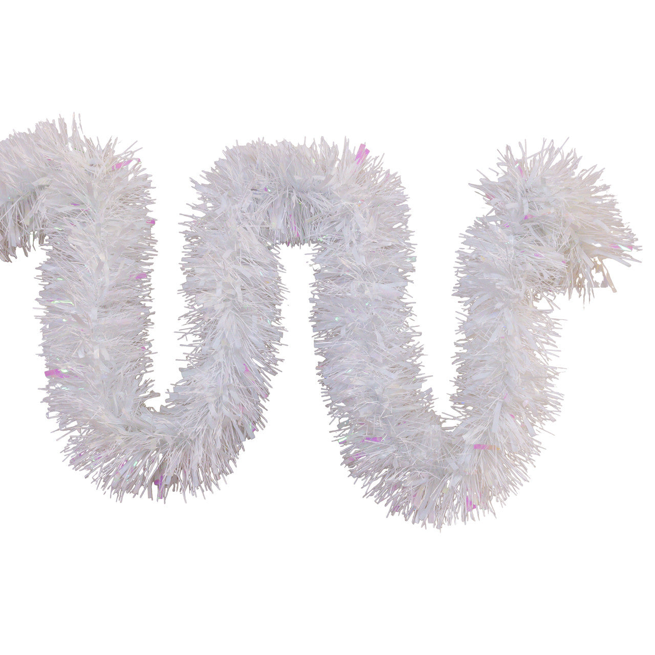 White Tinsel Garland