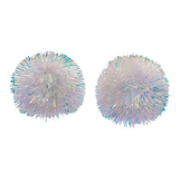 Iridescent Tinsel Ball Ornament Set