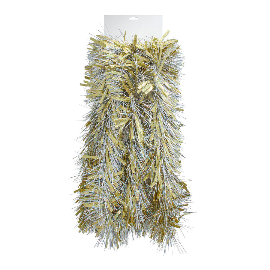 6' Gold & Silver Laser Mixed Tinsel Garland