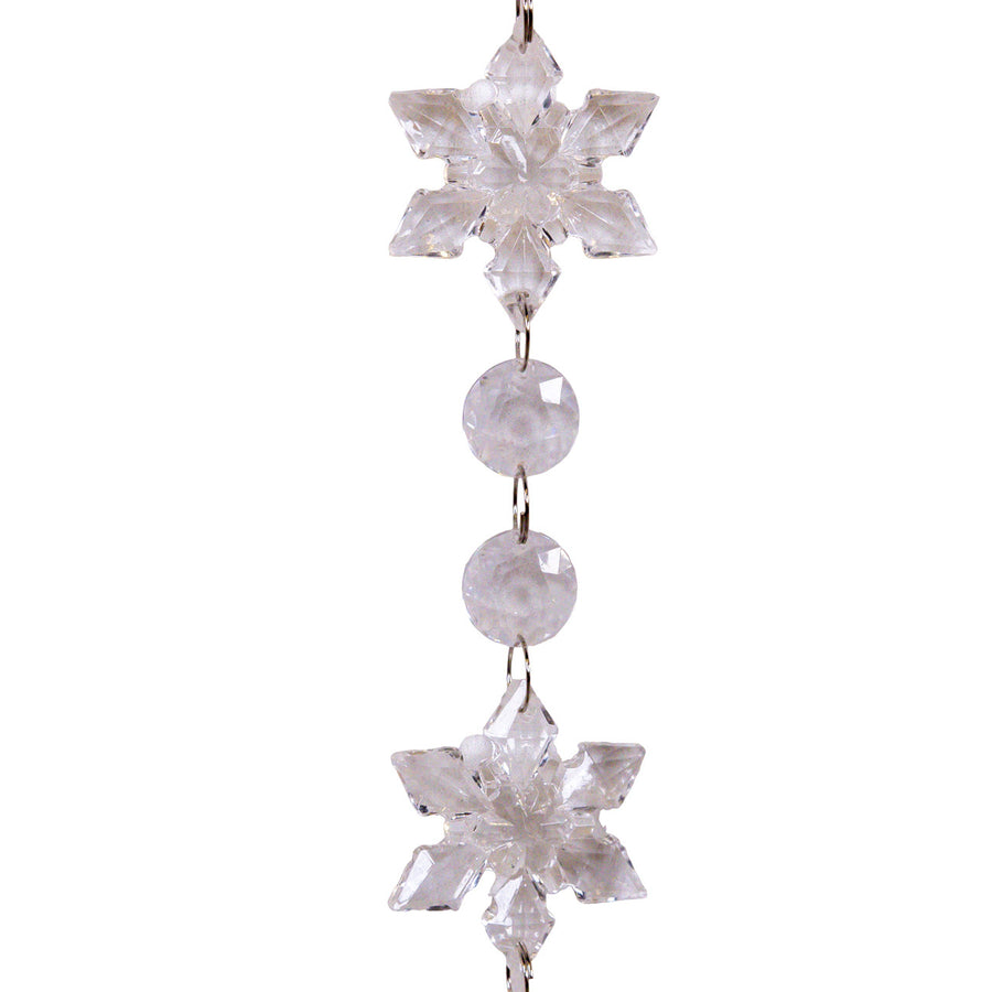 6' Snowflake Gem Garland