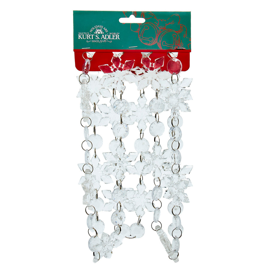 6' Snowflake Gem Garland