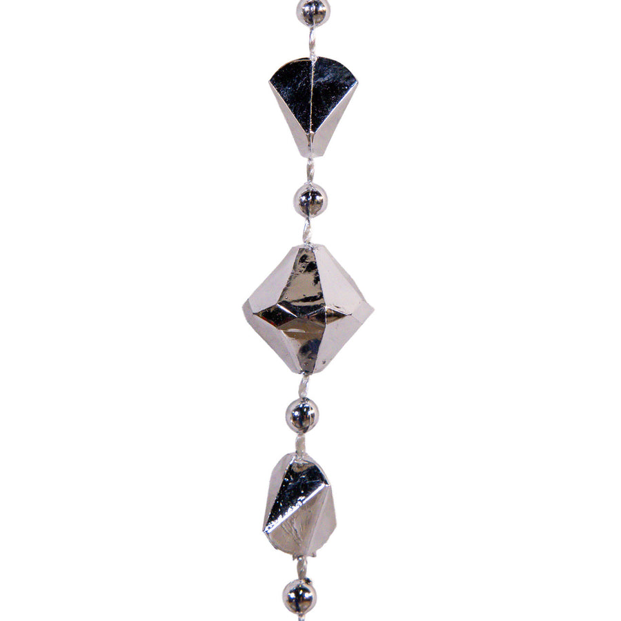 6' Silver Diamond Shape Garland