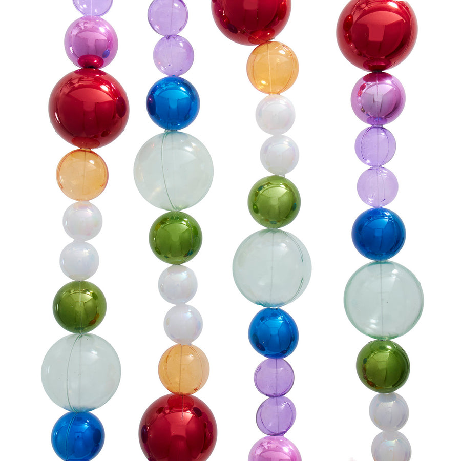 6' Shatterproof Multicolor 30MM, 40MM, 60MM Ball Garland