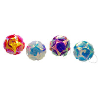 Iridescent Foil Pink, Purple, White & Blue Ball Ornaments