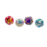 Iridescent Foil Pink, Purple, White & Blue Ball Ornaments