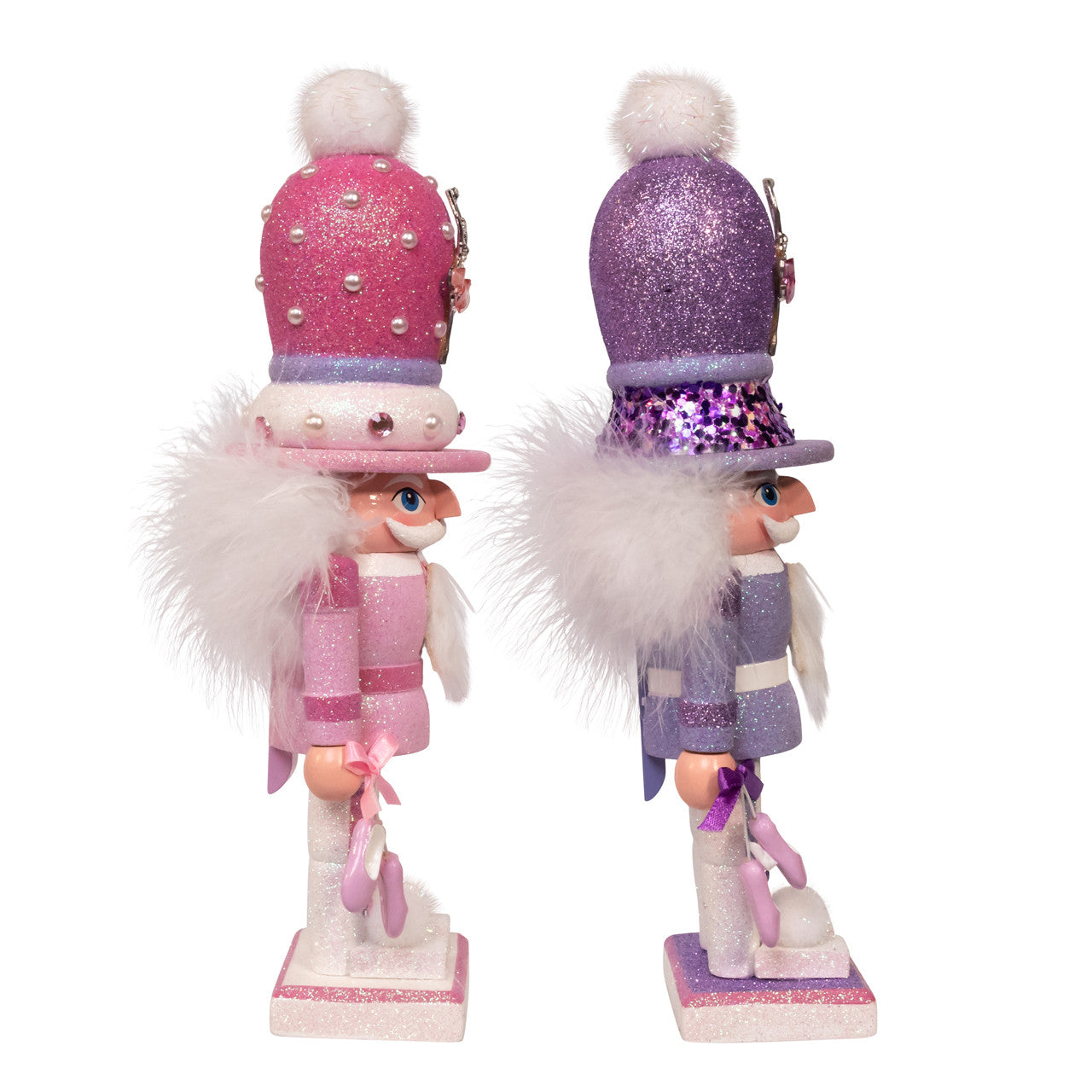 12" Hollywood Nutcrackers™ Pink & Purple Ballet Nutcrackers