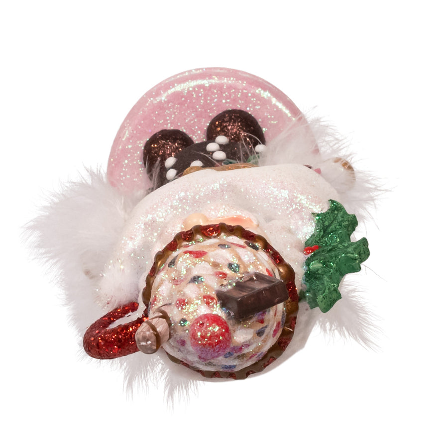 12" Hollywood Nutcrackers™ Gingerbread With Santa Mug Hat Nutcracker