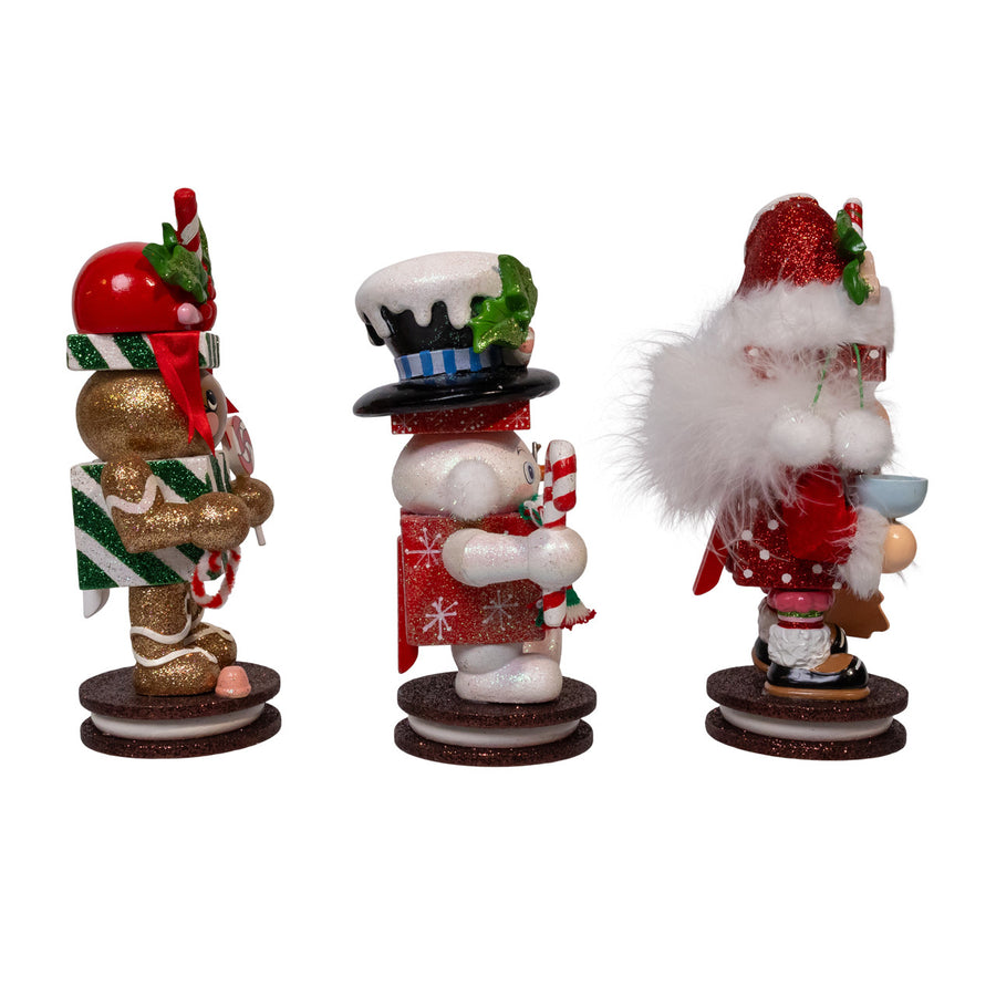 8" Hollywood Nutcrackers™ Santa, Gingerbread & Snowman Nutcrackers