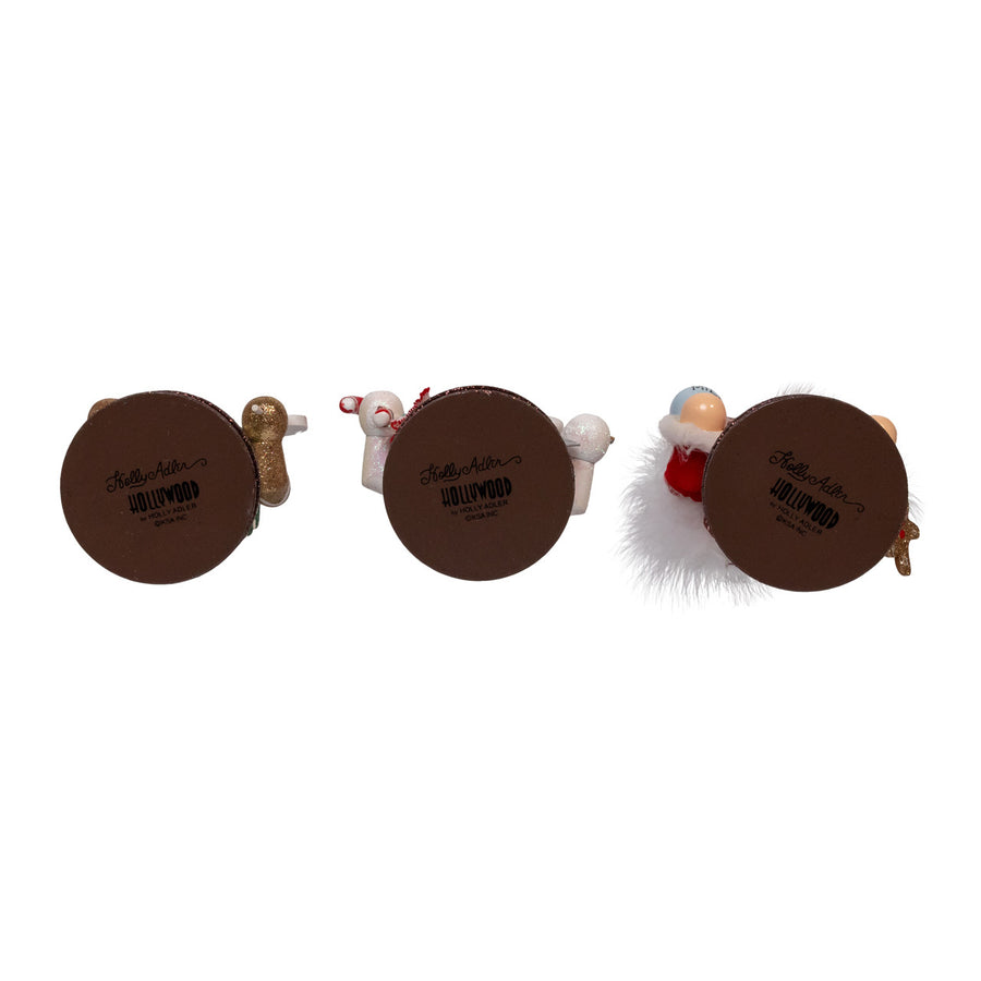 8" Hollywood Nutcrackers™ Santa, Gingerbread & Snowman Nutcrackers