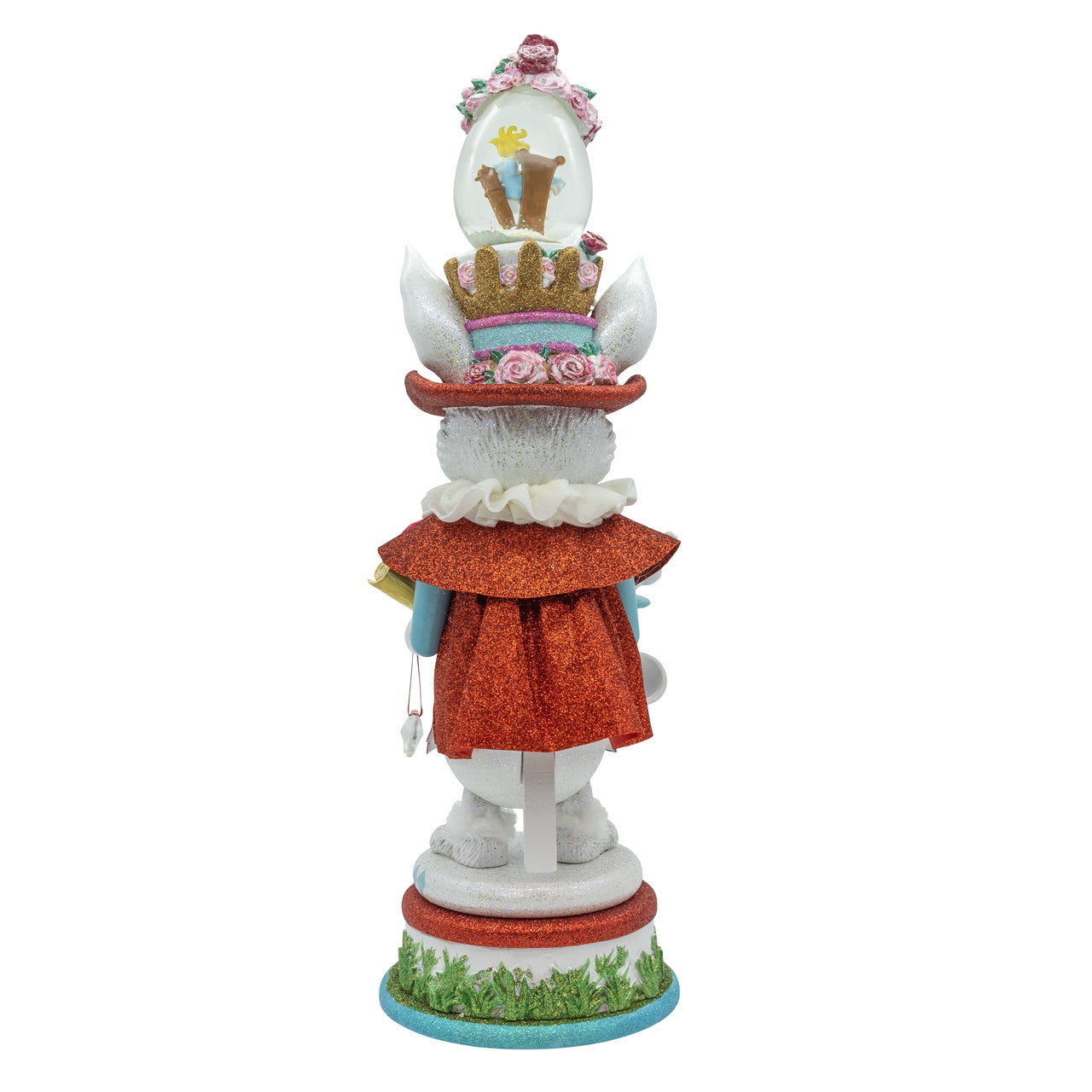 18" Hollywood Nutcrackers™ White Rabbit With Water Globe Hat Nutcracker