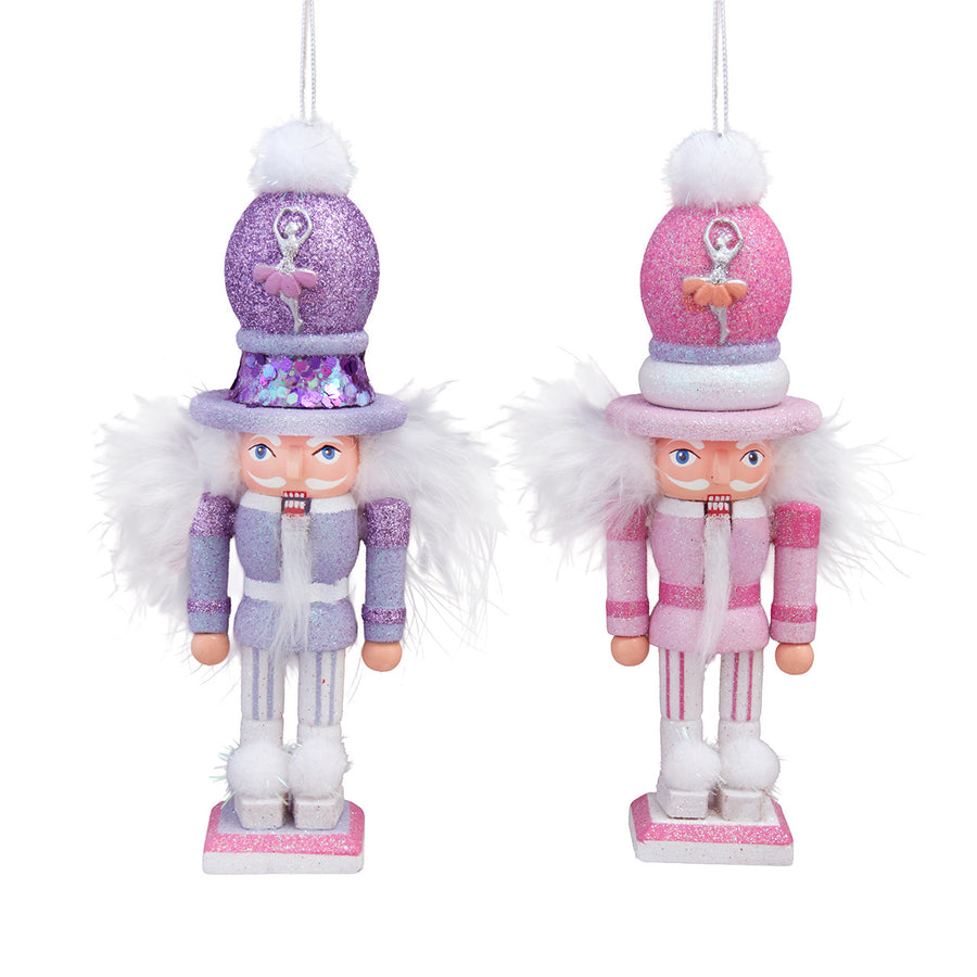 6.5" Hollywood Nutcrackers™ Pink & Purple Ballet Soldier Nutcrackers