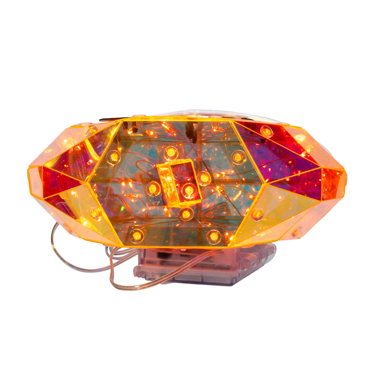 6.6" Battery Operated Magical Iridescence Holographic Jack-O-Lantern
