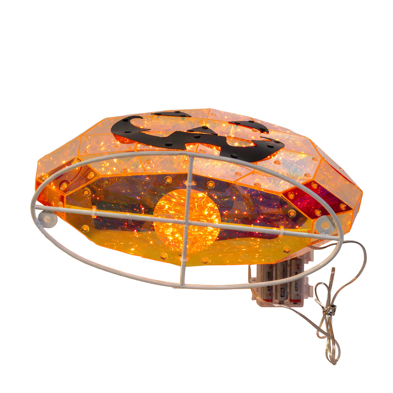 13.7" Battery Operated Magical Iridescence Holographic Jack-O-Lantern