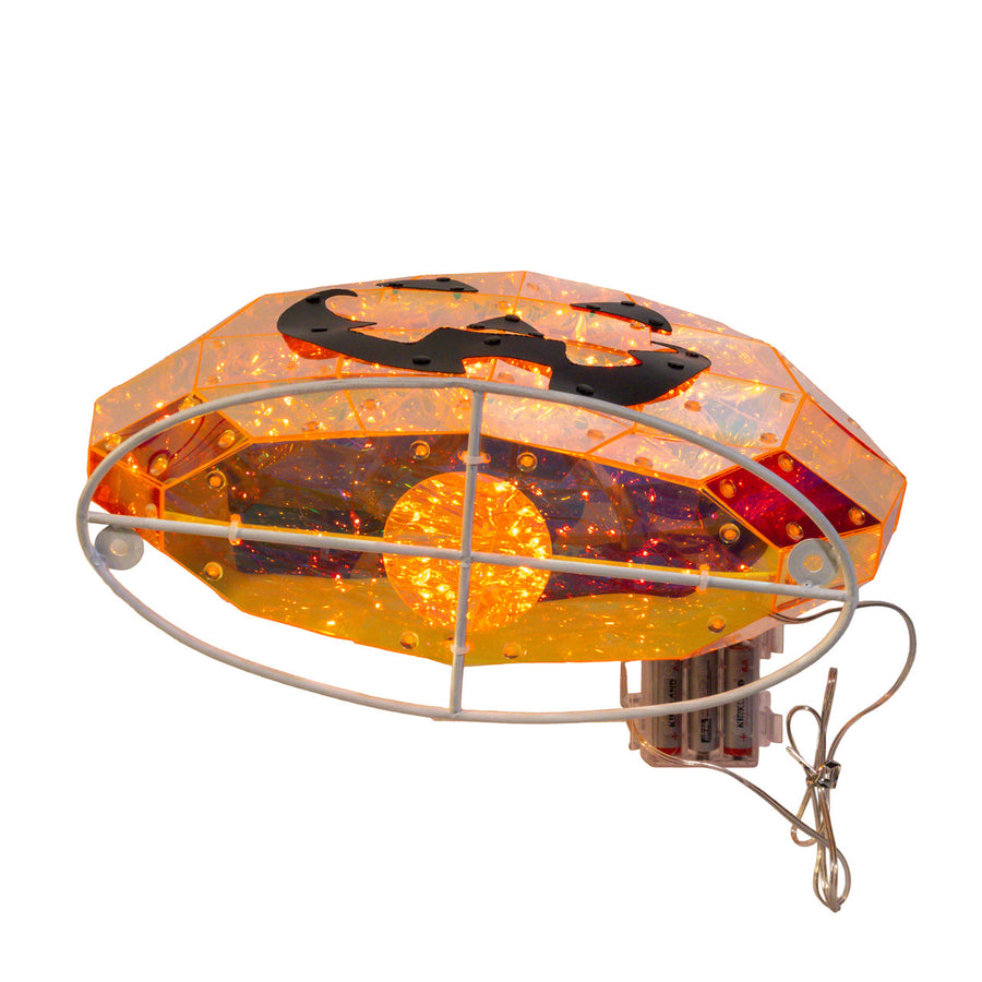 13.7" Battery Operated Magical Iridescence Holographic Jack-O-Lantern