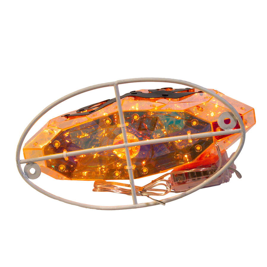 10.7" Battery Operated Magical Iridescence Holographic Jack-O-Lantern