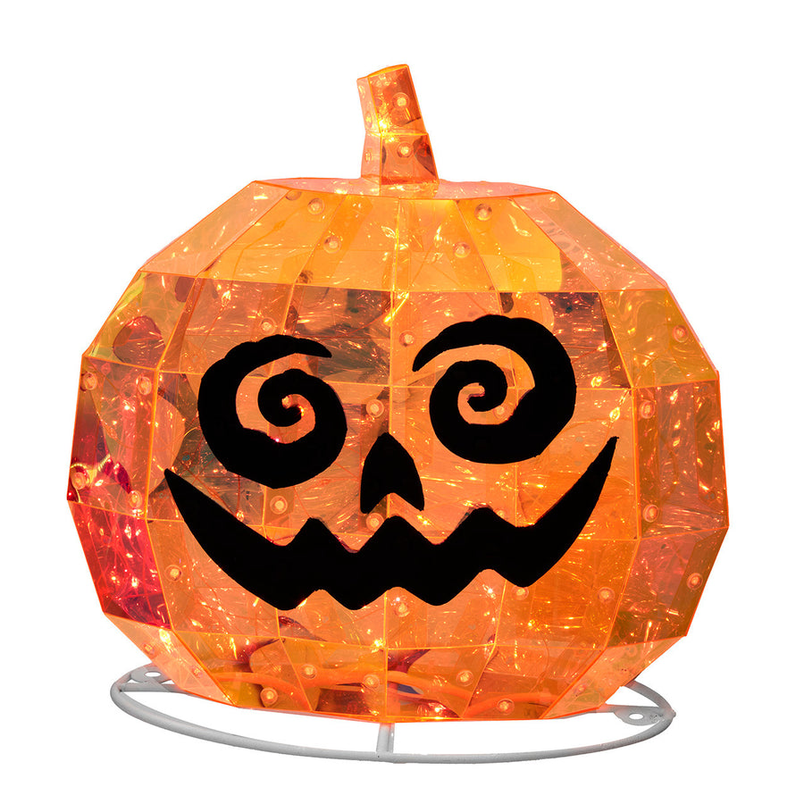 10.7" Battery Operated Magical Iridescence Holographic Jack-O-Lantern
