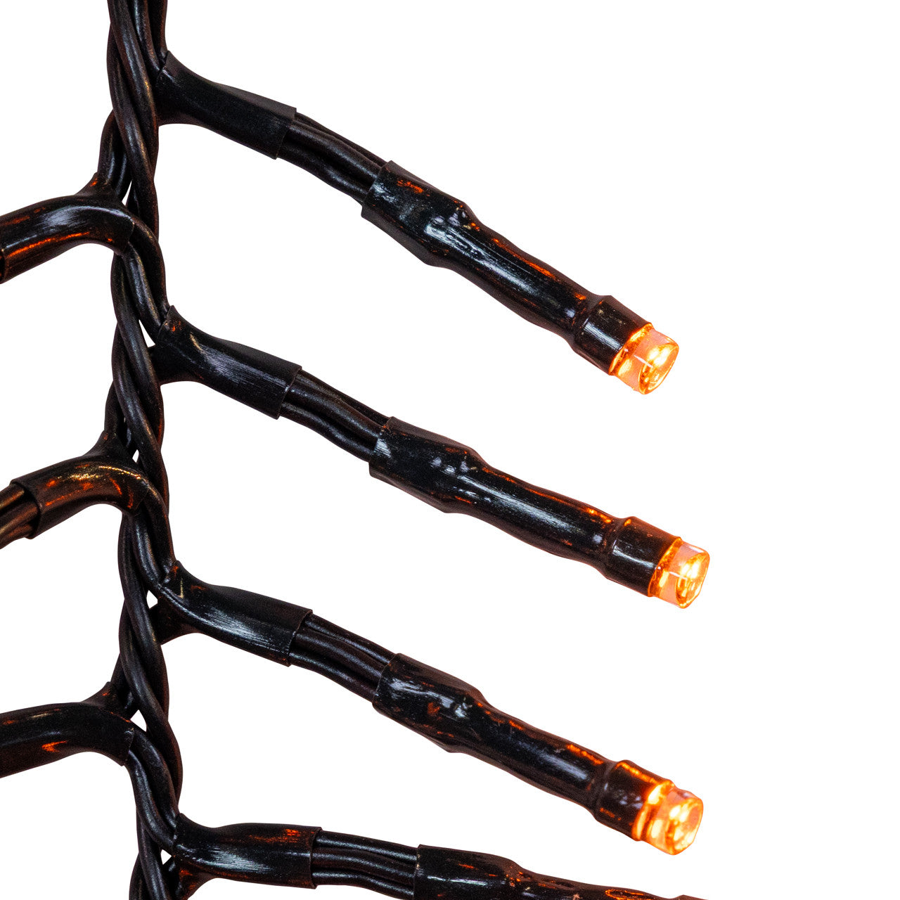 16' 480L Multifunction Orange & Purple Dual Color LED Cluster Garland Light Set