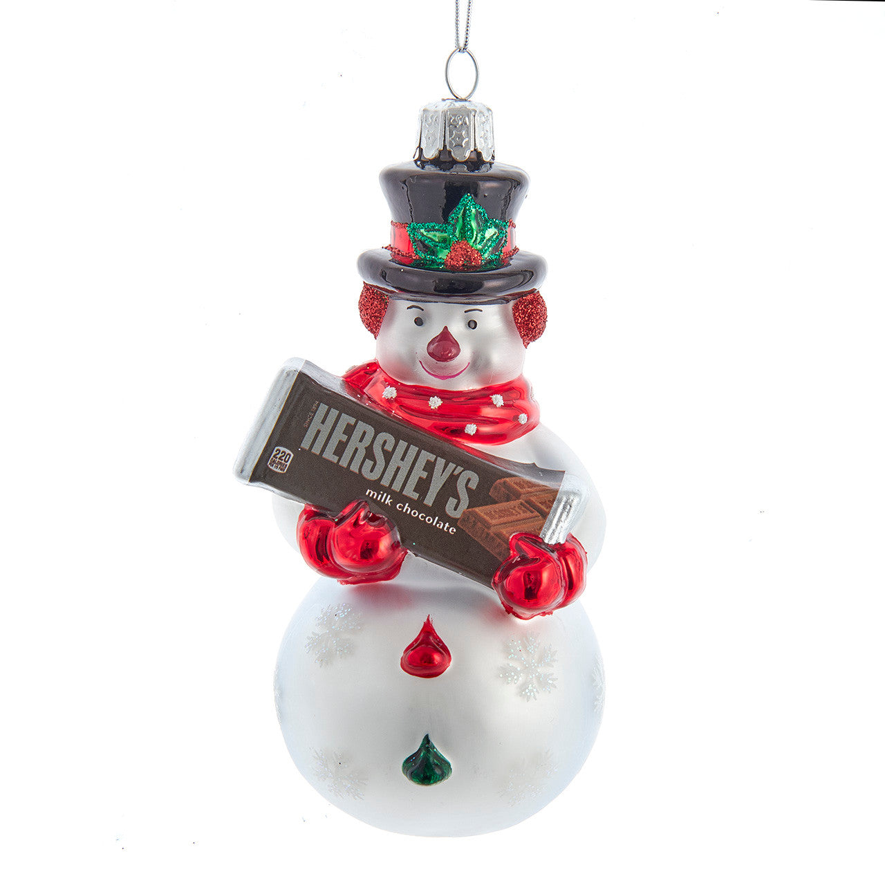Hershey's™ Glass Snowman Ornament