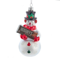 Hershey's™ Glass Snowman Ornament