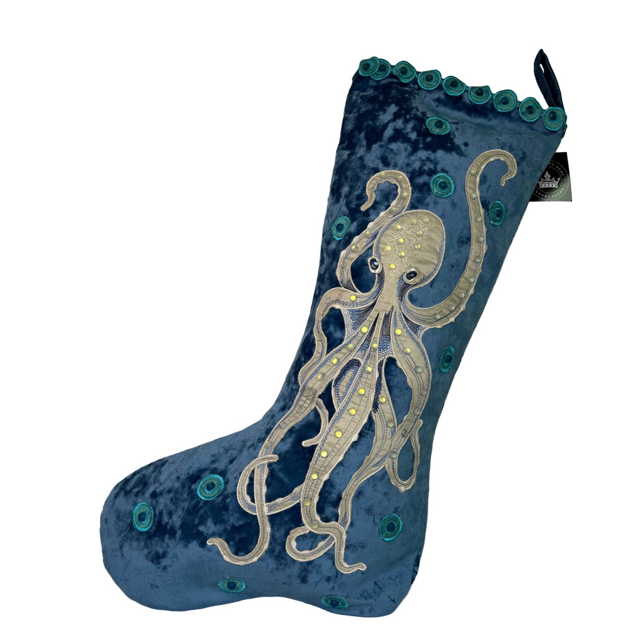 Pre-Order 2026- The Opulent Octopus Collection Velvet Stocking