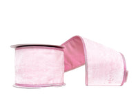 A Sweet Pink Crown Velvet Double-Fused Pink Iridescent Wired 4