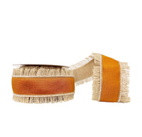 Burnt Orange Dupioni Fringe Wired 2.5