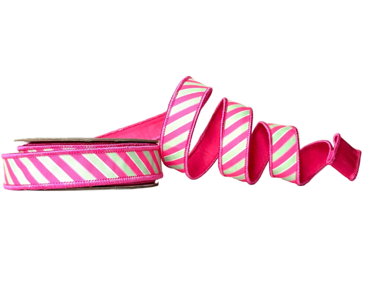 Pink Mint 1 Inch 10 Yard Ribbon - Ba Bam Collection