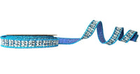Pre-Order 2026- Metallic Blue Tweed  Piping and Backing Doublesided Wired Ribbon