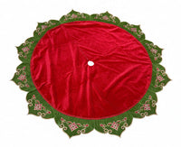 Pre-Order 2026- The Maison Rouge Collection Velvet & Embroidery Tree Skirt- 64