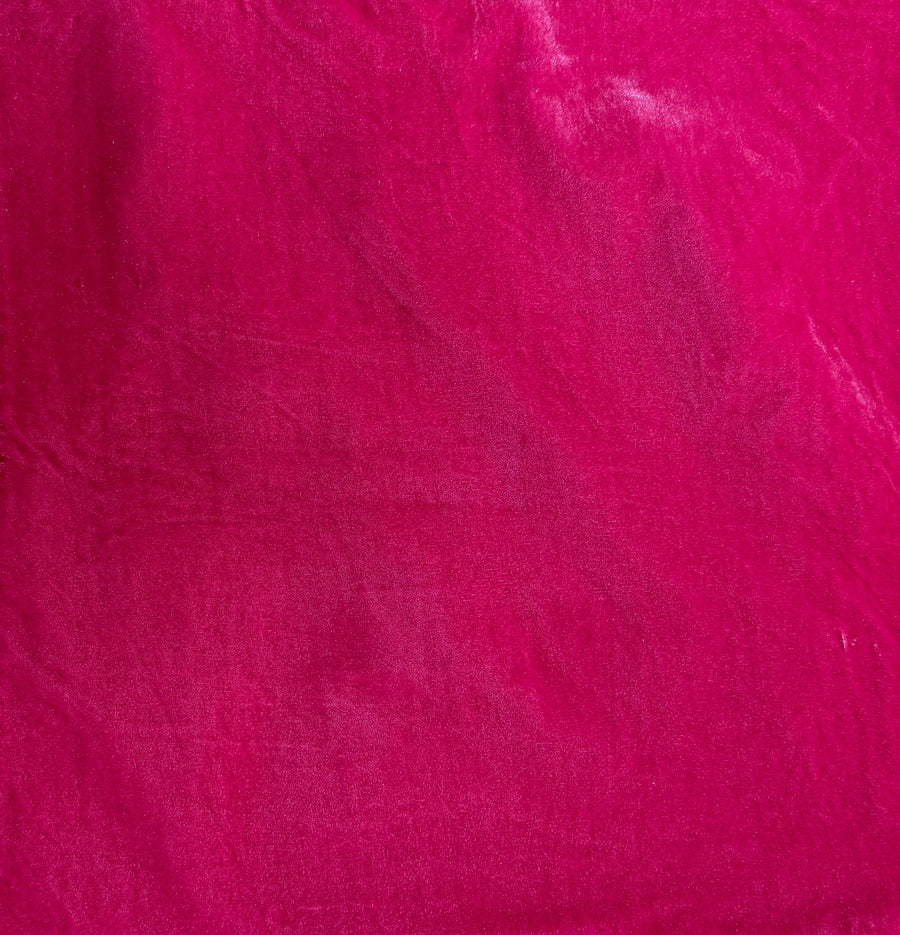 Pre-Order 2026- Hot Pink Velvet And Lined Back Round Tablecloth / Underskirt 108”