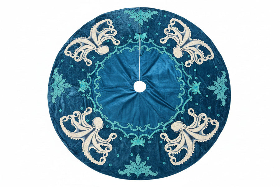 Pre-Order 2026- The Opulent Octopus Collection Velvet Tree Skirt