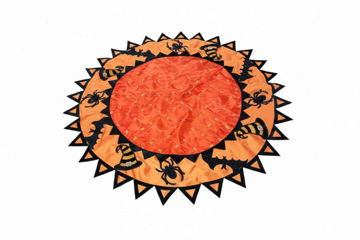 Pre-Order 2026-Little Frights & Delights Embroidered Candy Corn, Spiders, Witches Hats and Bats Halloween Overlay