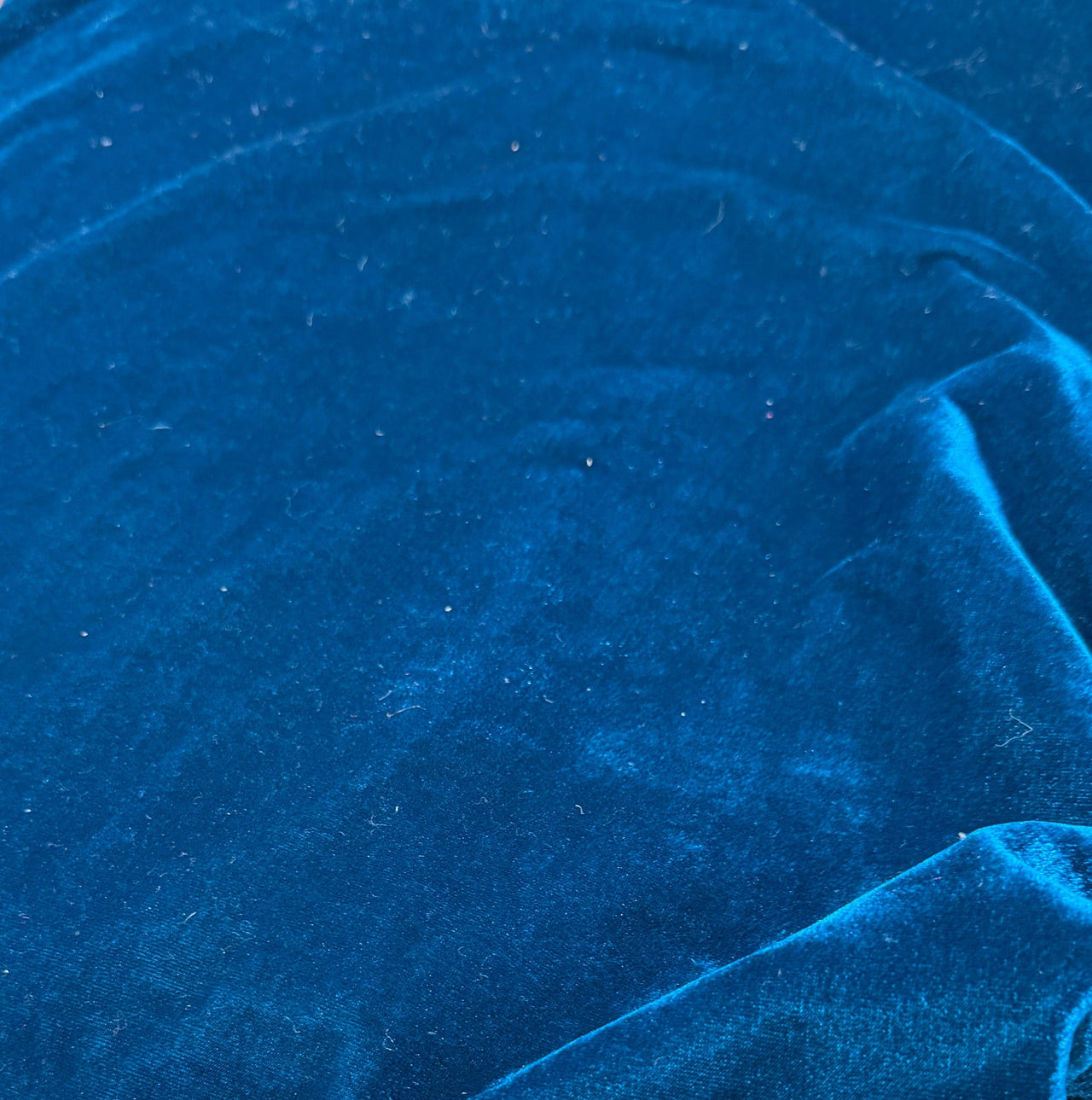 Pre-Order 2026- Ocean Blue Velvet And Lined Back Round Tablecloth/ Underskirt 108”