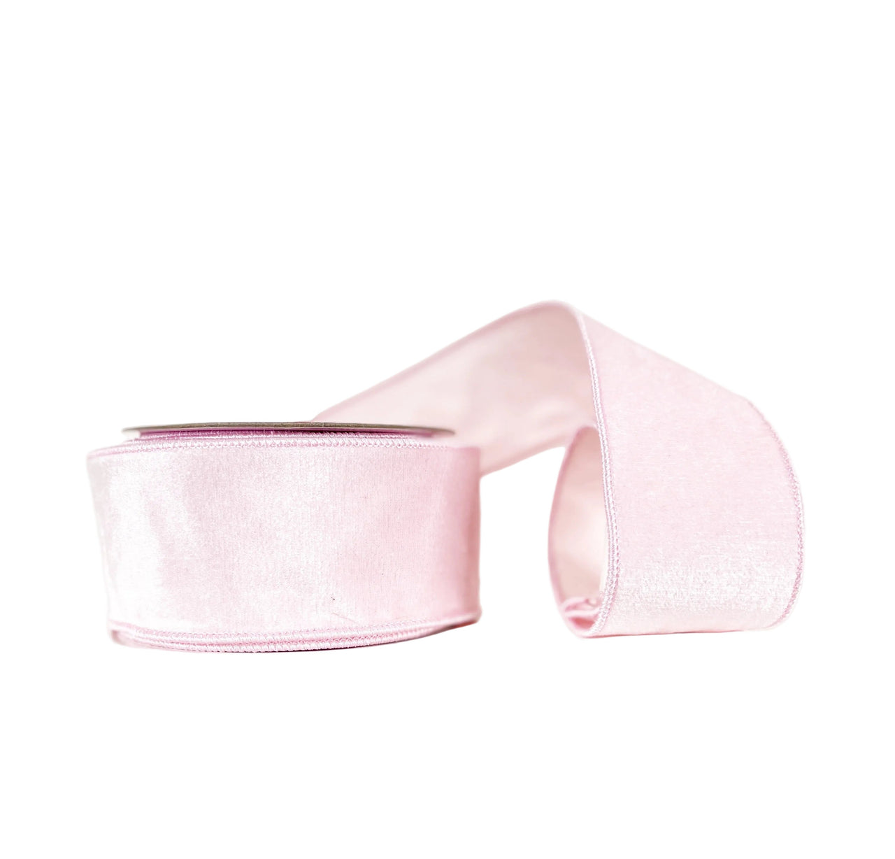 Pink Velvet 2.5"x10Y Wired Ribbon