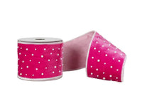 Pre-Order 2026- Hot Pink Velvet and Pearls Double Faced 4