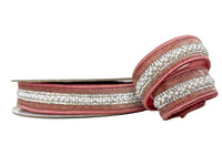 Dusty Rose Bling & Pearl Trim Velvet 1