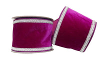 Purple Velvet with Bling and Pearl Trim 4