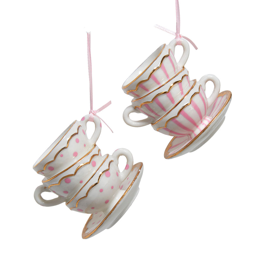 Porcelain Tea Cup Ornaments