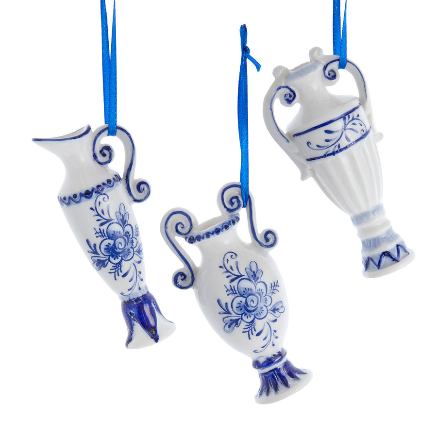Blue & White Vase Ornaments