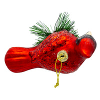 Glass Cardinal Ornament