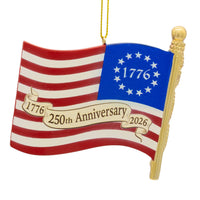1776 We The People American Flag Ornament