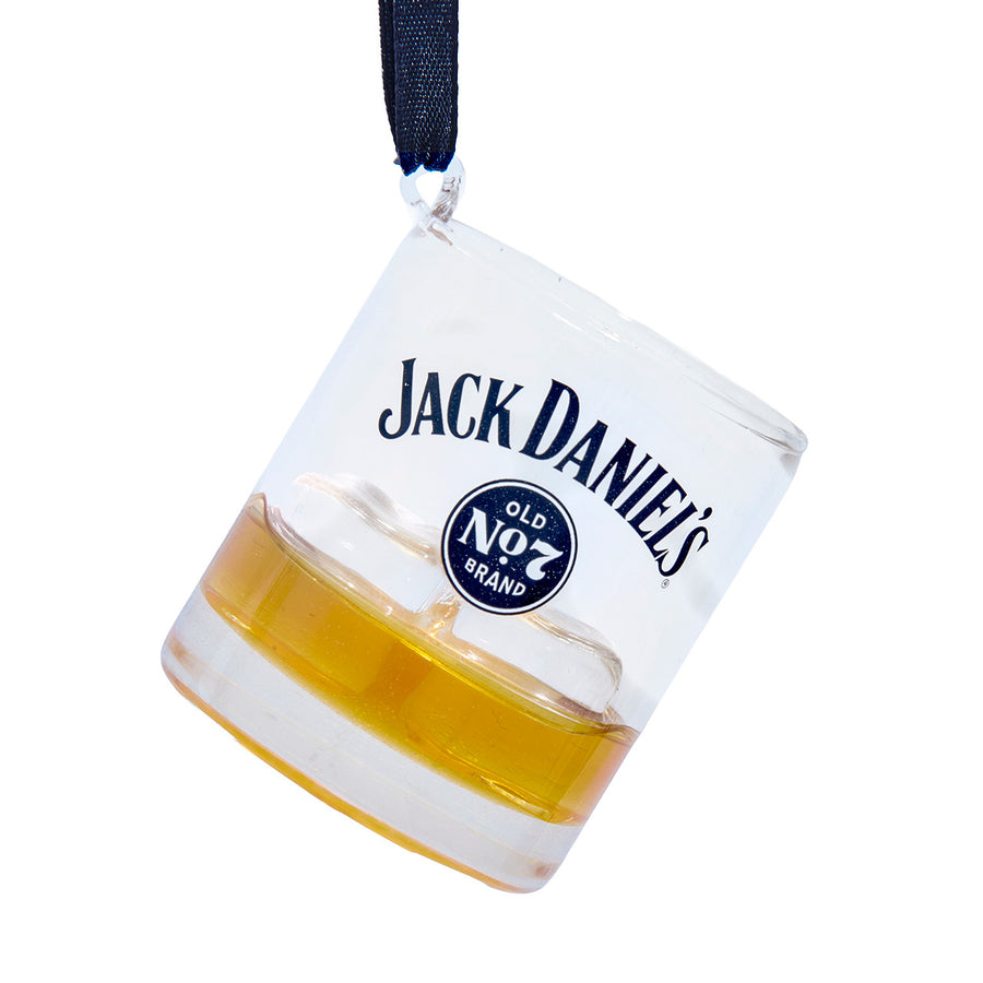Jack Daniels© Glass Whiskey Glass Ornament