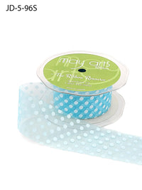1.5 Inch Sheer Dots Ribbon – JD-5-96S Turquoise