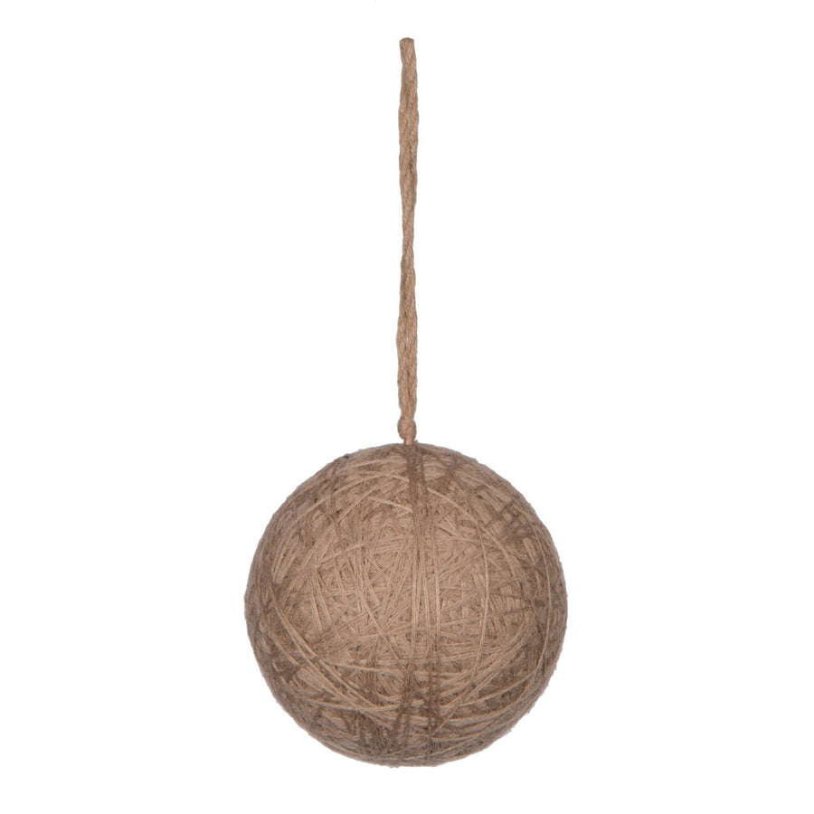 4" Natural Wool String Wrapped Ball