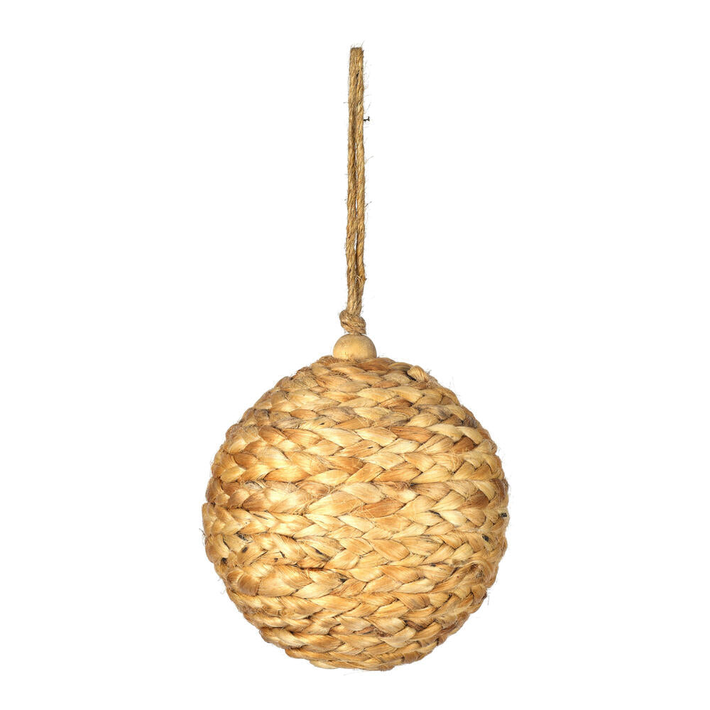 4" Natural Braided Hemp Ball Orn