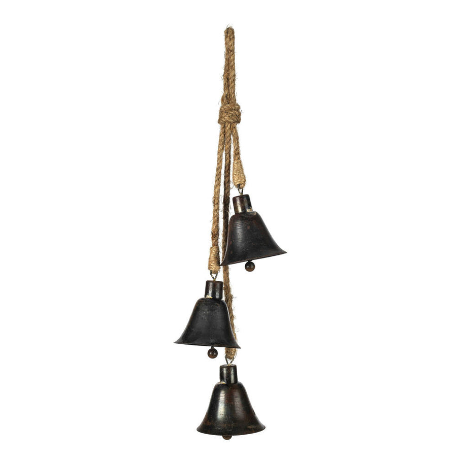 3.5" Matte Gunmetal Bells x3 Orn