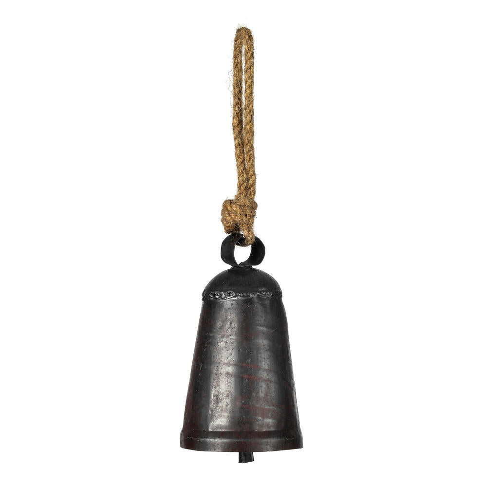 6" Matte Gunmetal Country Bell Orn