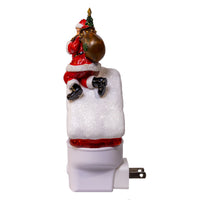 House With Santa LED Night Light